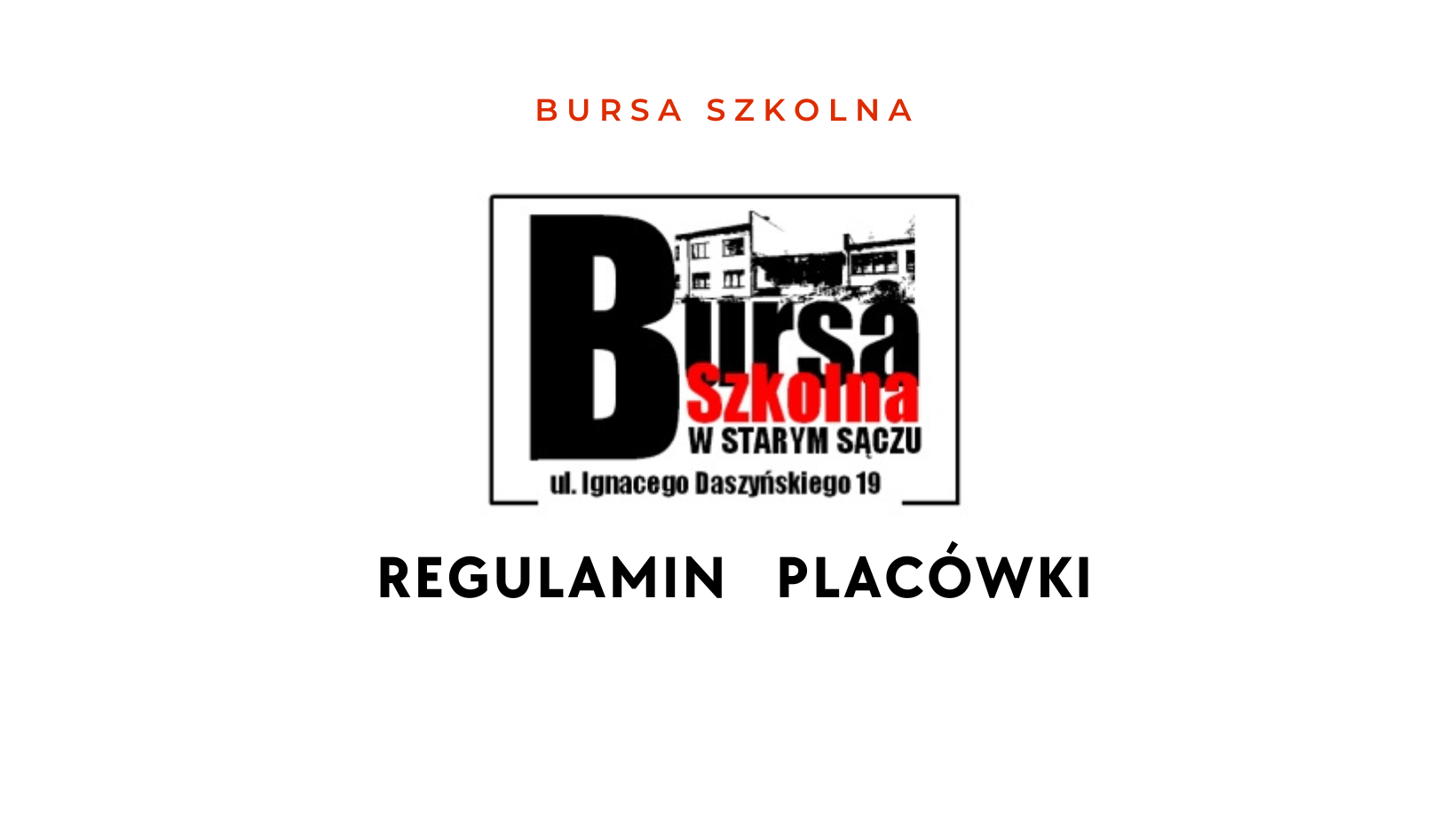 Regulamin Bursy